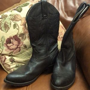 Durango Gen Leather BLACK Cowboy boots Women’s 8.